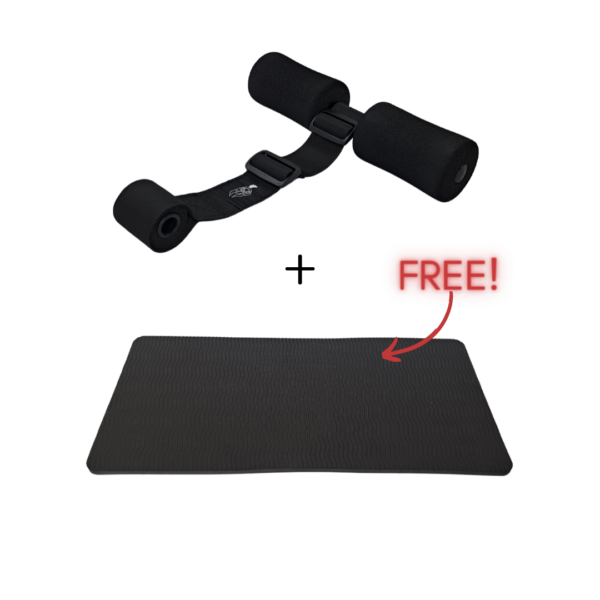 Nordic Hamstring Curl Strap with the free mat