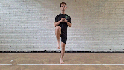 short foot stance to leg abduction exercise
