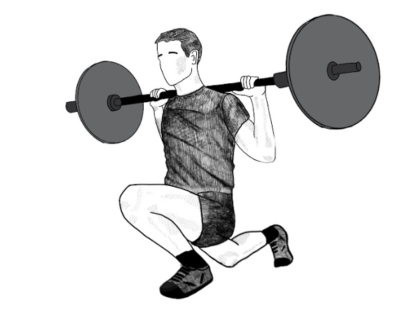 ATG split squat as a standard KOT mobility exercise