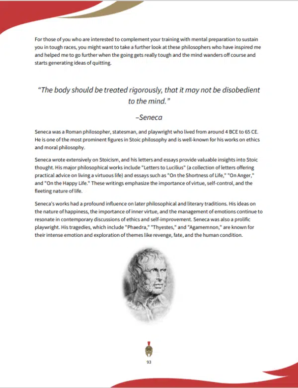 book page about seneca